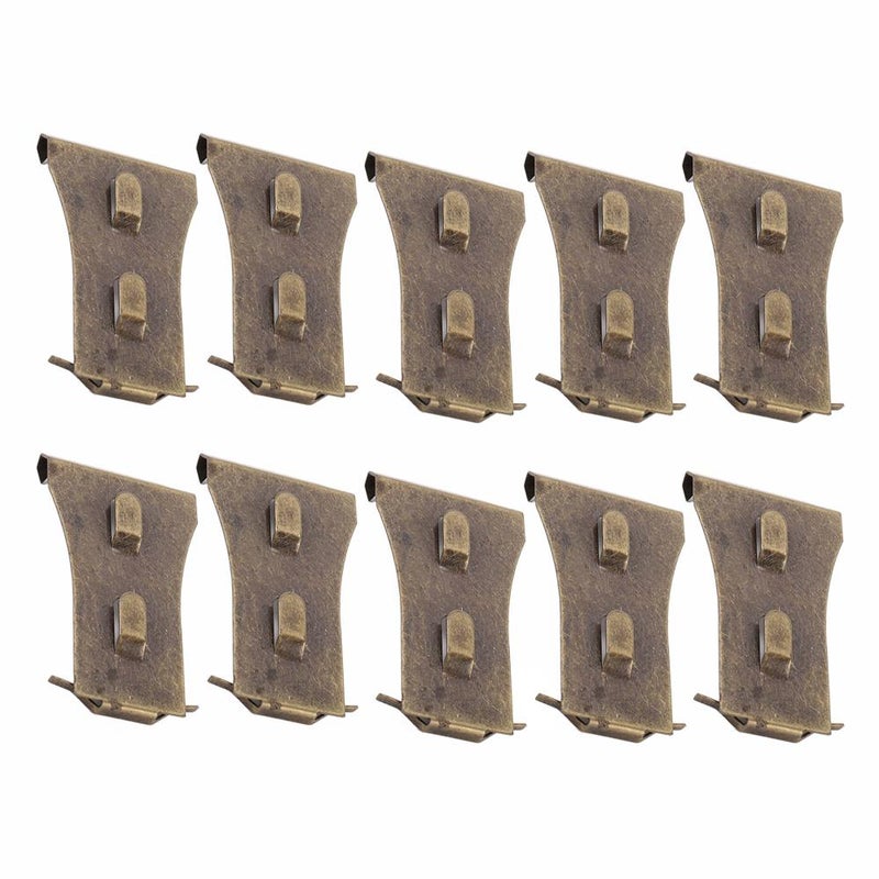 Antique red brick hooks, made of bronze, suitable for heights from 2.25 inches to 2.45 inches. - Image 1